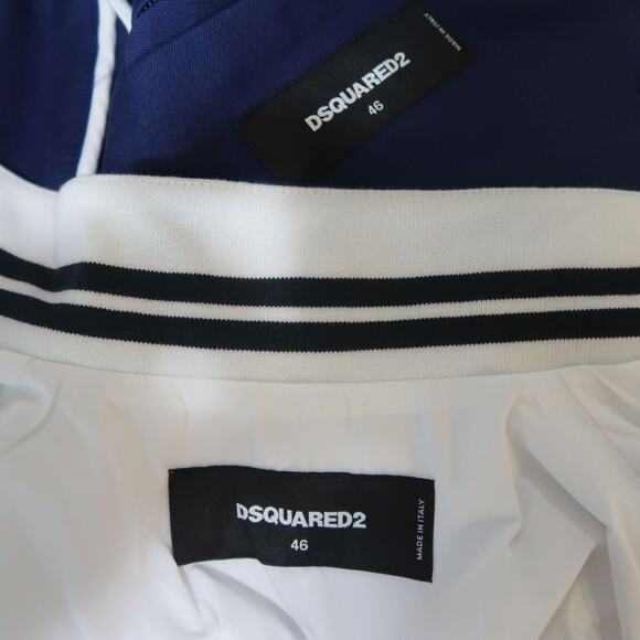 DSQUARED2 36 Navy Hooded Jacket Vest - Picture 11 of 11